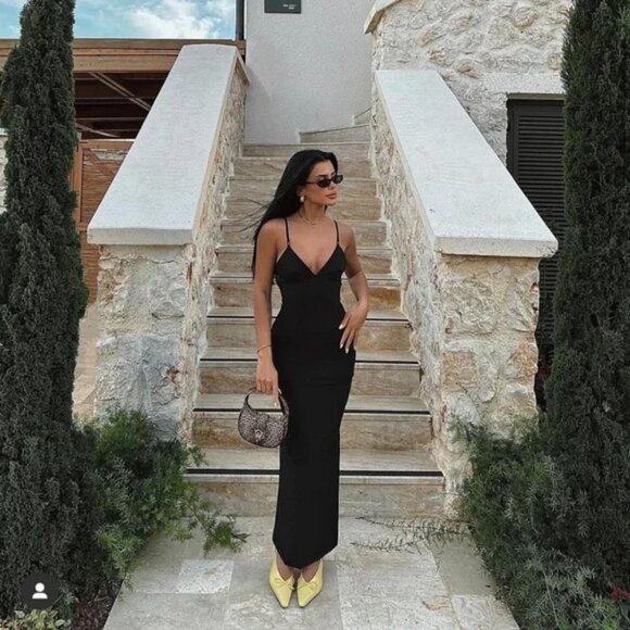 ZARA STRETCH MIDI DRESS - Picture 2 of 4